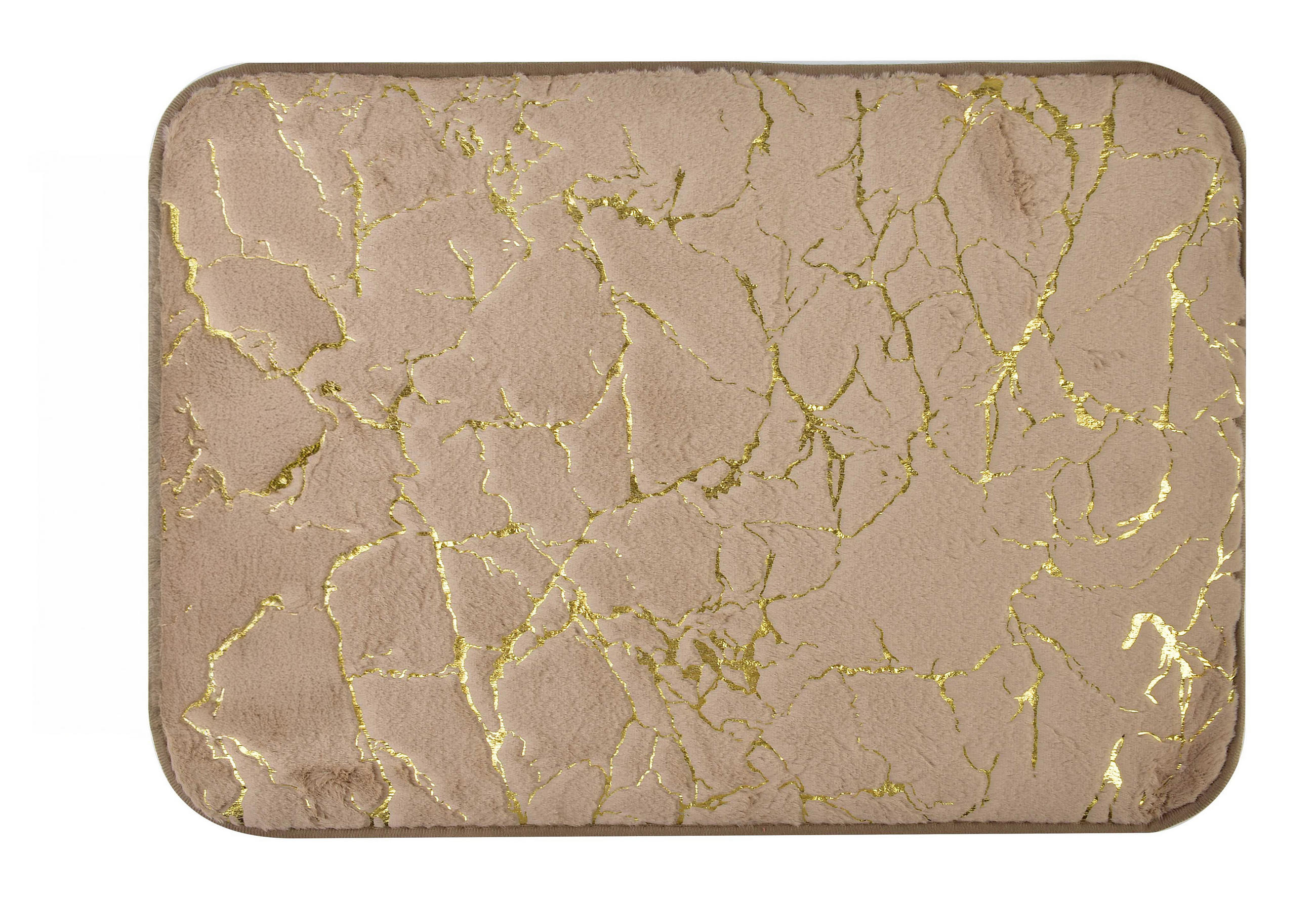 BADTEPPICH Zac Beige 58/40/2 cm Textilien - Beige, Textil (40/58cm) - Mondex