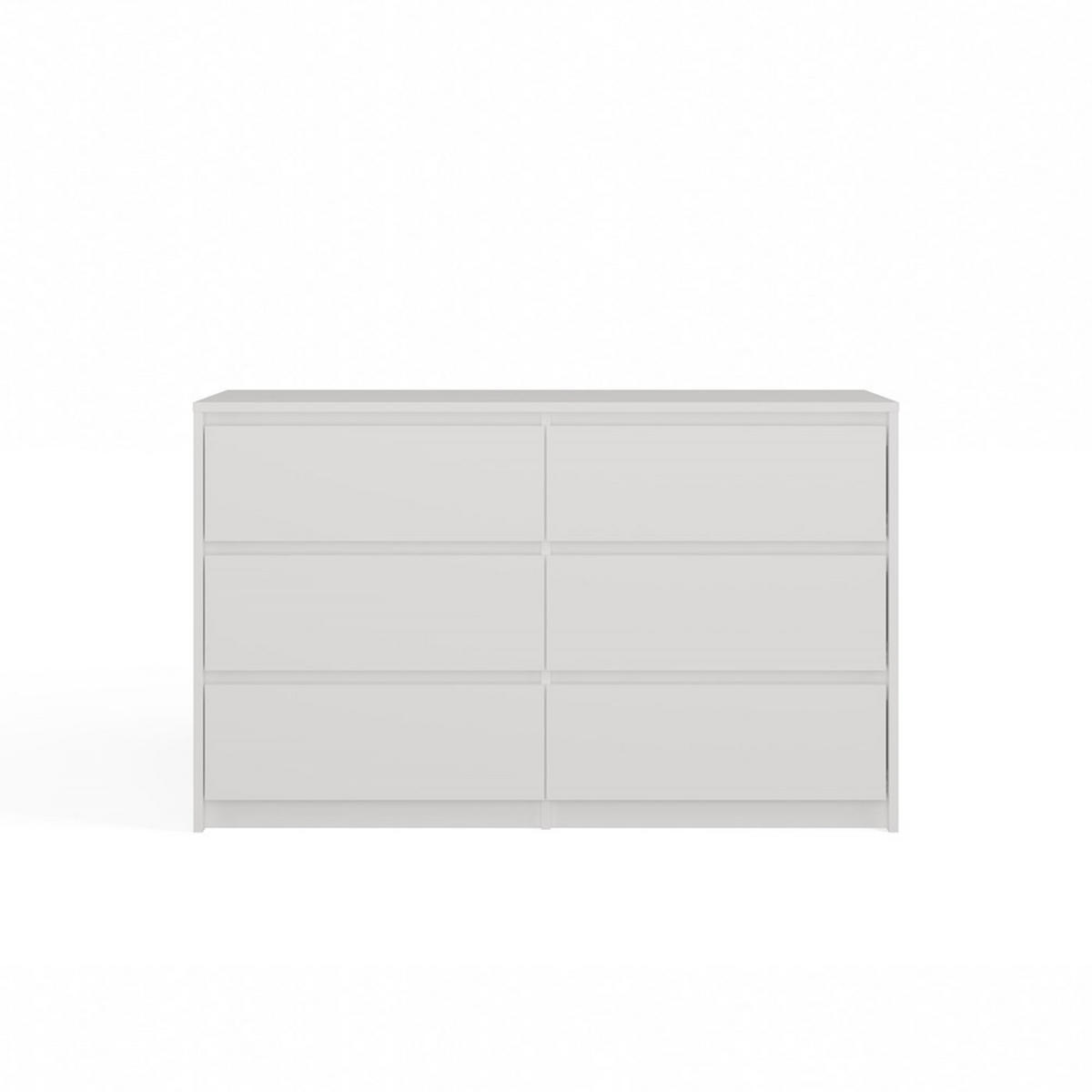 KOMMODE Weiß 120/73,5/40 - Weiß, Holzwerkstoff (120/74/40cm) - RAUMHIRSCH FURNITURE