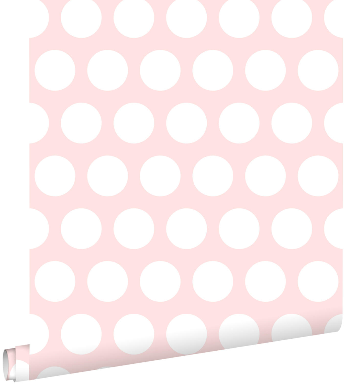 TAPETE Punkte 53 cm x 10.05 m - Pink, Papier (53/0.1cm) - ESTAhome