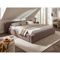 POLSTERBETT Jodie XL Low Braun 180/200 cm Samt mit Bettkasten - Braun, Textil/Metall (180/200cm) - wonello