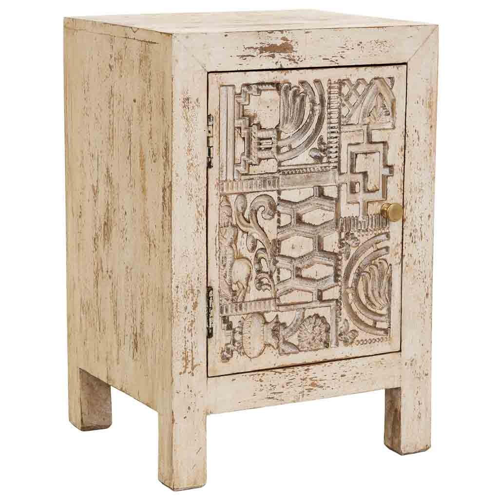 NACHTTISCH aus holz 40x35x60cm - Beige, Holz (40/60/35cm) - Wanderlust