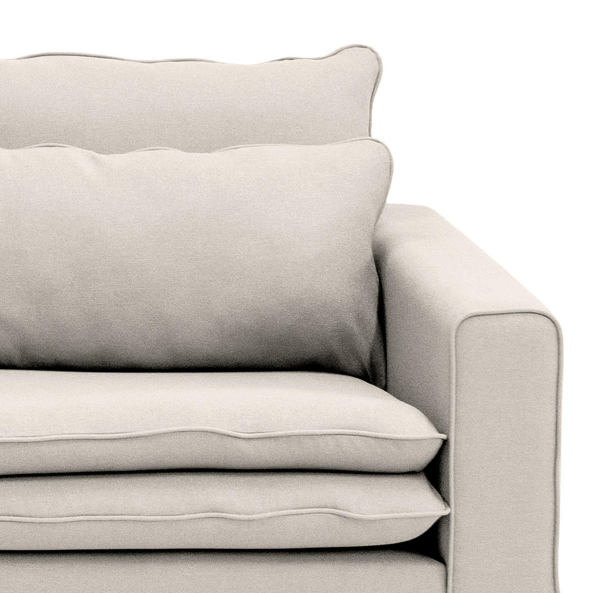 2,5-SITZER SOFA mit Husse - Webstoff - Multicolor/Hellgrau, Textil (180/82/104cm) - home24