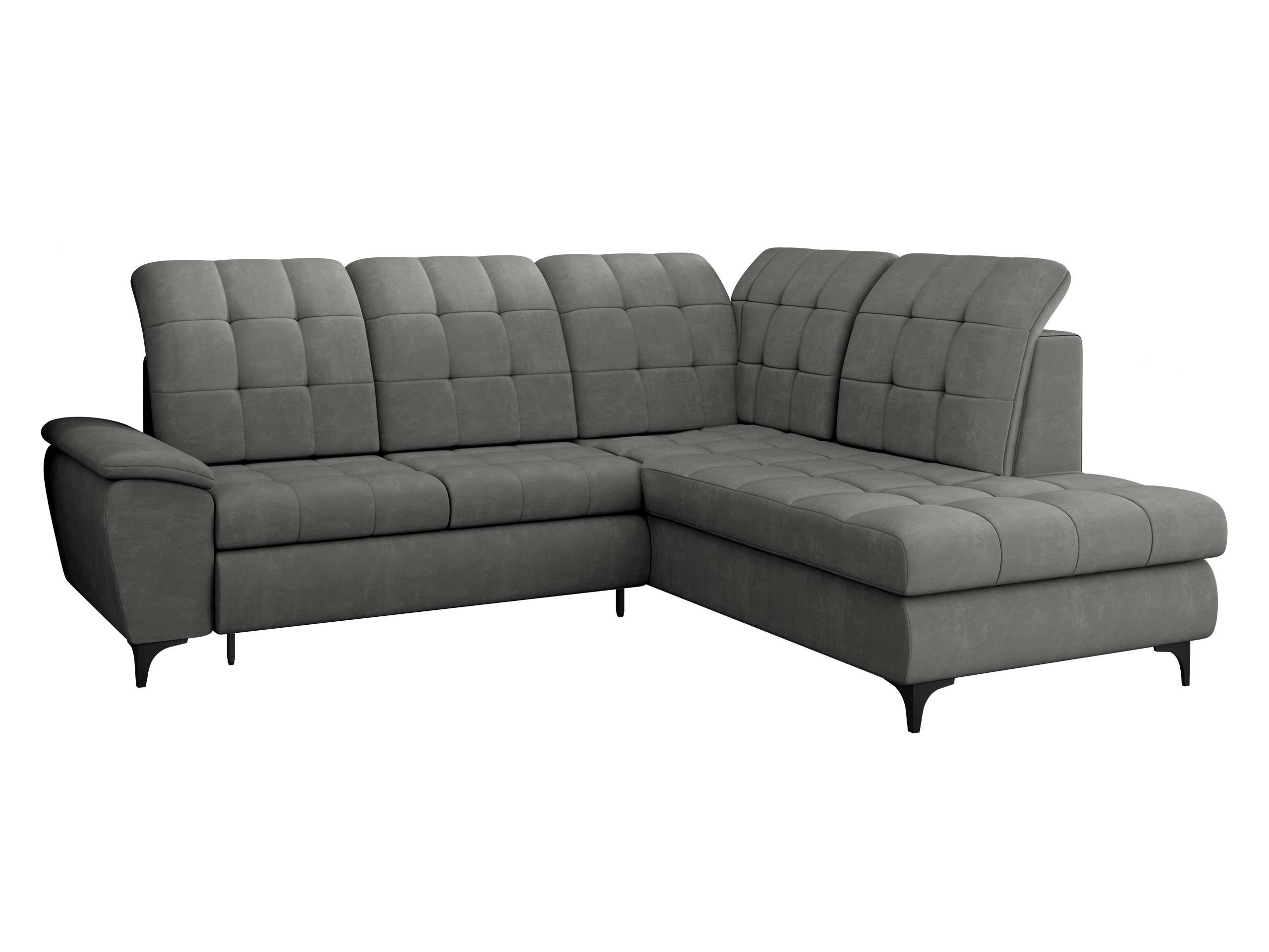 ECKSOFA Forest, Seite: Rechts - Schwarz/Grau, Holz/Textil (271/212cm) - MIRJAN24