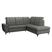 ECKSOFA Forest, Seite: Rechts - Schwarz/Grau, Holz/Textil (271/212cm) - MIRJAN24
