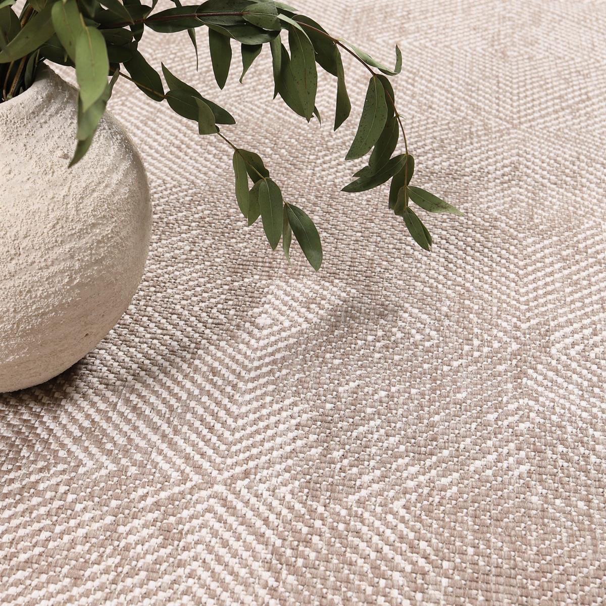 OUTDOOR-TEPPICH DuoRug 5845 Creme 80x150 cm - Beige, Textil (80/150cm) - carpet city