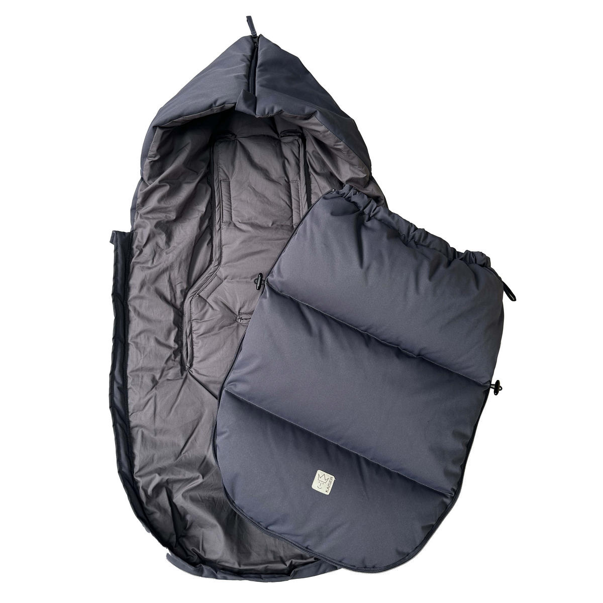 KINDERWAGEN-FUSSSACK Dowwny XL, anthracite - Dunkelgrau, Textil (45/7/95cm) - Kaiserbaby