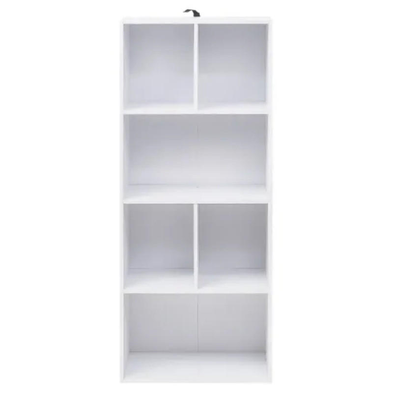 Pangivo Bücherregal Weiß 50x118x30 cm