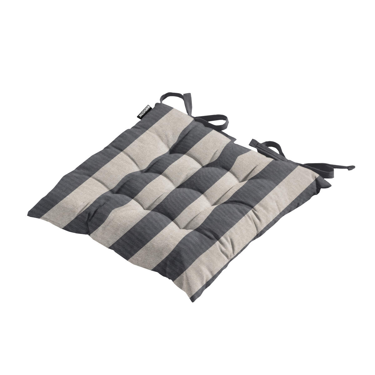 SITZKISSEN Amora - Grau - 46/46/8 cm - 4er-Set - Grau, Textil (46/8/46cm) - Madison