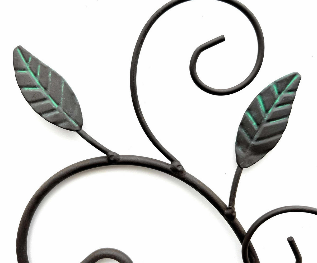 WANDTEELICHTHALTER Metall Dunkelbraun 25/9/75 cm - Braun, Metall (75cm) - DanDiBo