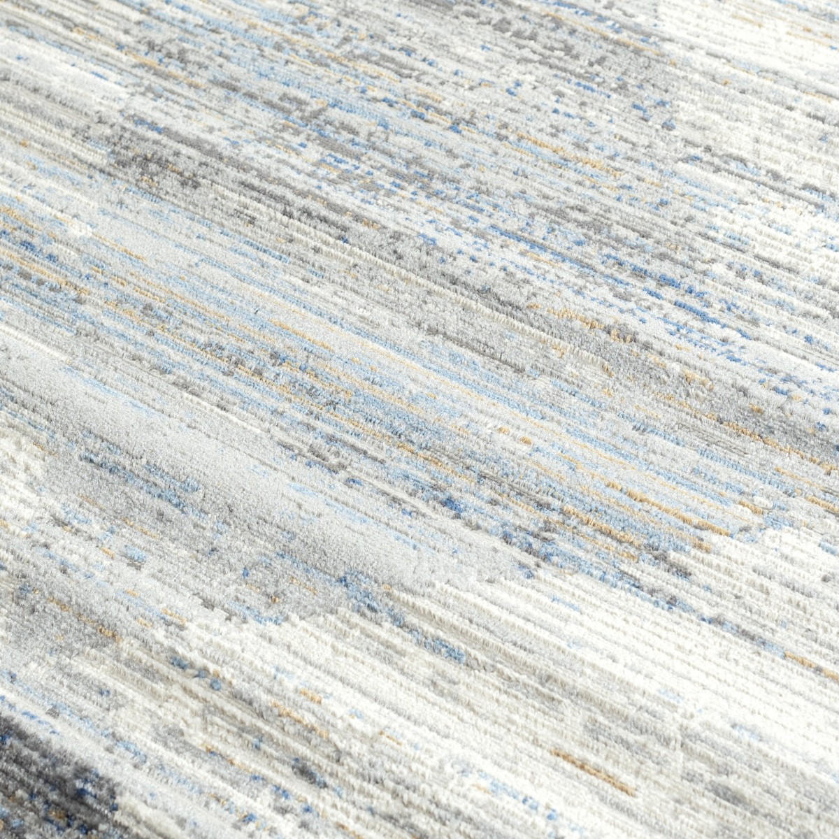 KOBEREC béžový krémový modrý - 200 x 300 cm - modrosivá, textil (200/300cm) - Mazovia