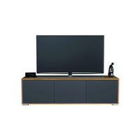 TV-BOARD Elena, Lowboard mit Push-to-Open, Made in Germany, Moderner Fernsehschrank, Eiche Evoke/Anthrazit matt (152,5 x 43 x 37 cm) - Anthrazit, Holzwerkstoff (152.5/43/37cm) - InnoFurn