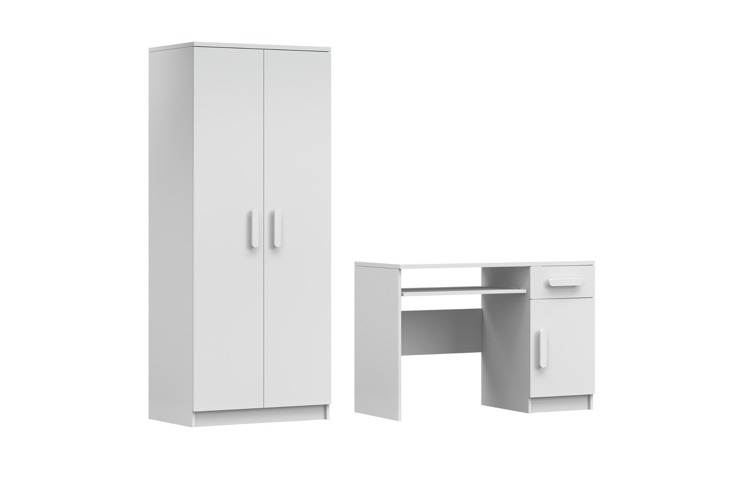 Deine Möbel 24 Kinderzimmer-Set Weiß 190x192x50 cm