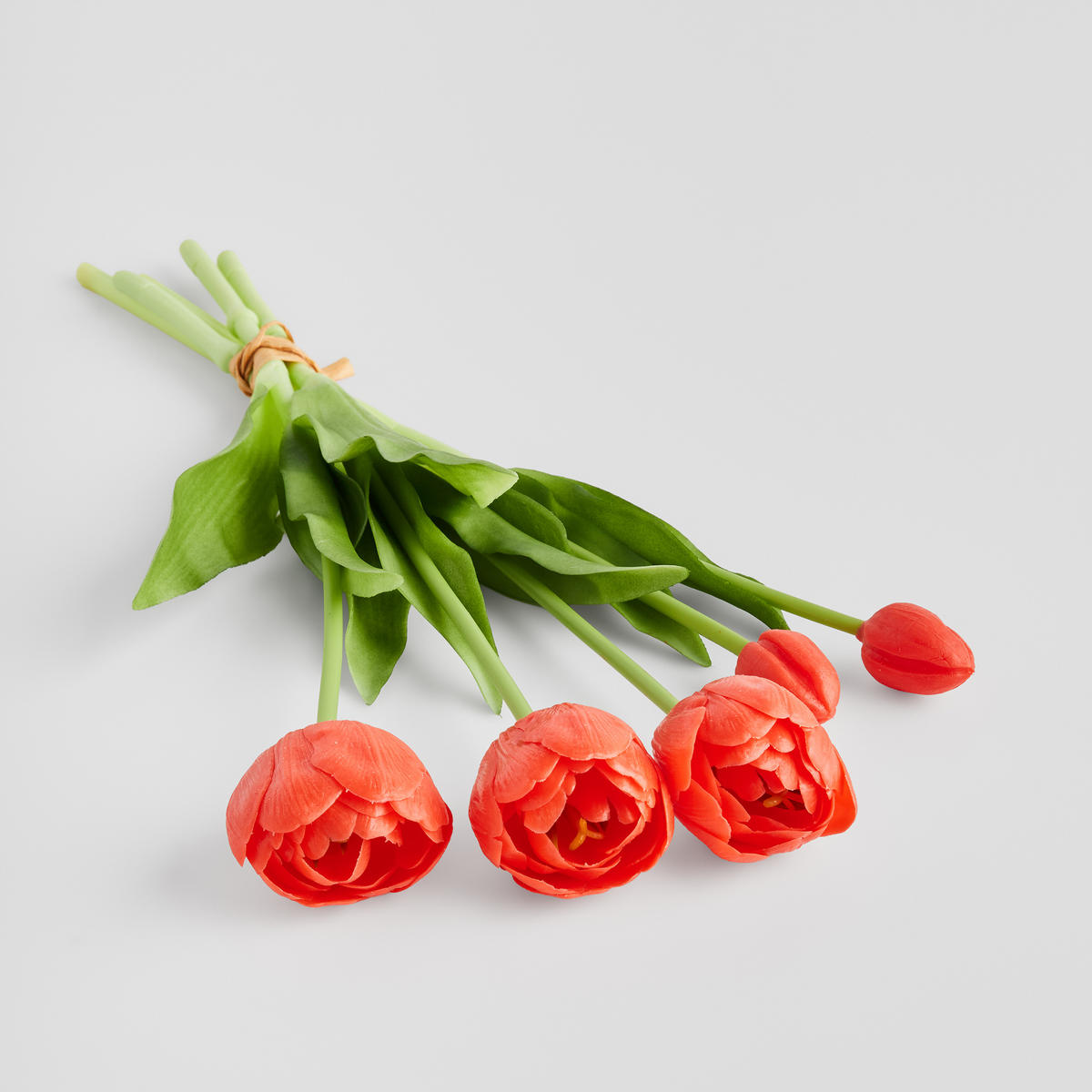 BLUMENSTRAUSS Tulipanis - Rot, Kunststoff (6cm) - home&you