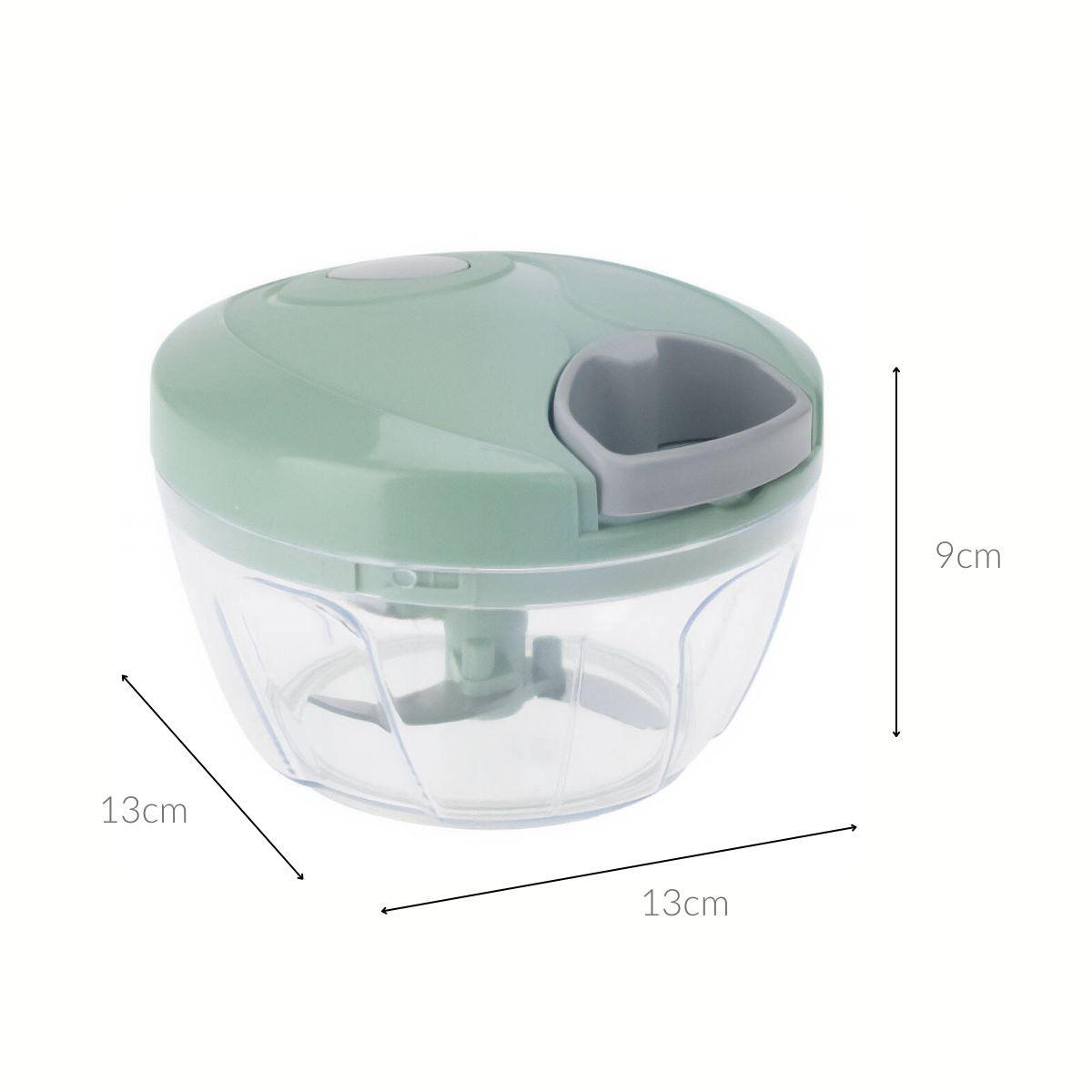 GEMÜSE- UND OBSTSCHNEIDEMASCHINE manuell 13/9 cm - Grün, Kunststoff - Excellent Houseware