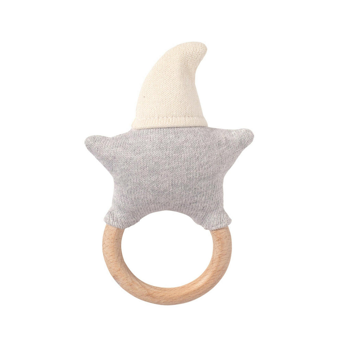 BABY-RASSEL Stern Natur - Naturfarben, Textil (10/2/16cm) - nordic coast company