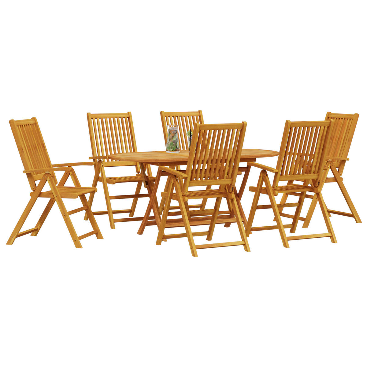 GARTENTISCH Tischorn 85/75/160 cm - Hellbraun, Naturmaterialien (160/85/75cm) - ZMH