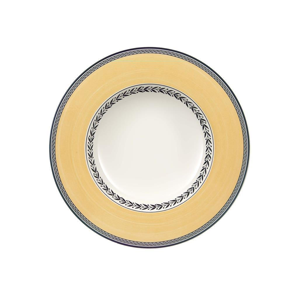 SUPPENTELLER Audun Fleur weiß-grau-gelb ø 24,2 cm - Gelb/Weiß, Keramik (24.2cm) - Villeroy & Boch