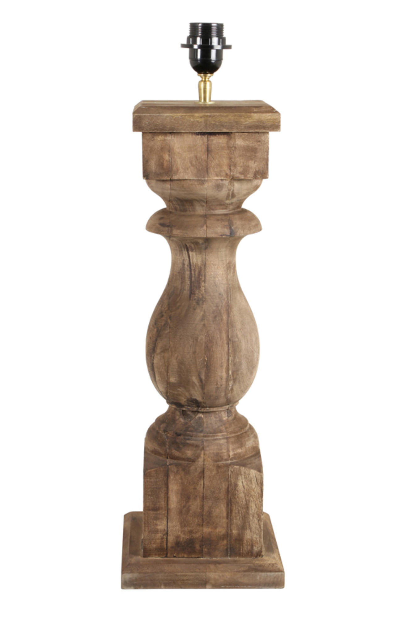 LAMPENFUSS Cadore Braun 19/19/64 cm - Braun, Holz (19/19/64cm) - Light & Living