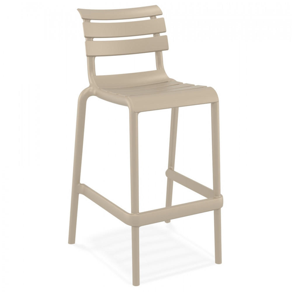 BARHOCKER Mol 53x105x55cm - Taupe, Kunststoff (53/105/55cm) - AlterEgo