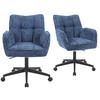 BÜROSTUHL Mika-Sven - Blau/Schwarz, Textil/Metall (59/81/66cm) - DUBI Möbel