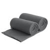 FLEECEDECKE 2er Set eco-line dunkelgrau 130/160 cm aus 100% recyceltem Material Kettelrand Anti-Pilling - Dunkelgrau, Textil (130/160cm) - wometo