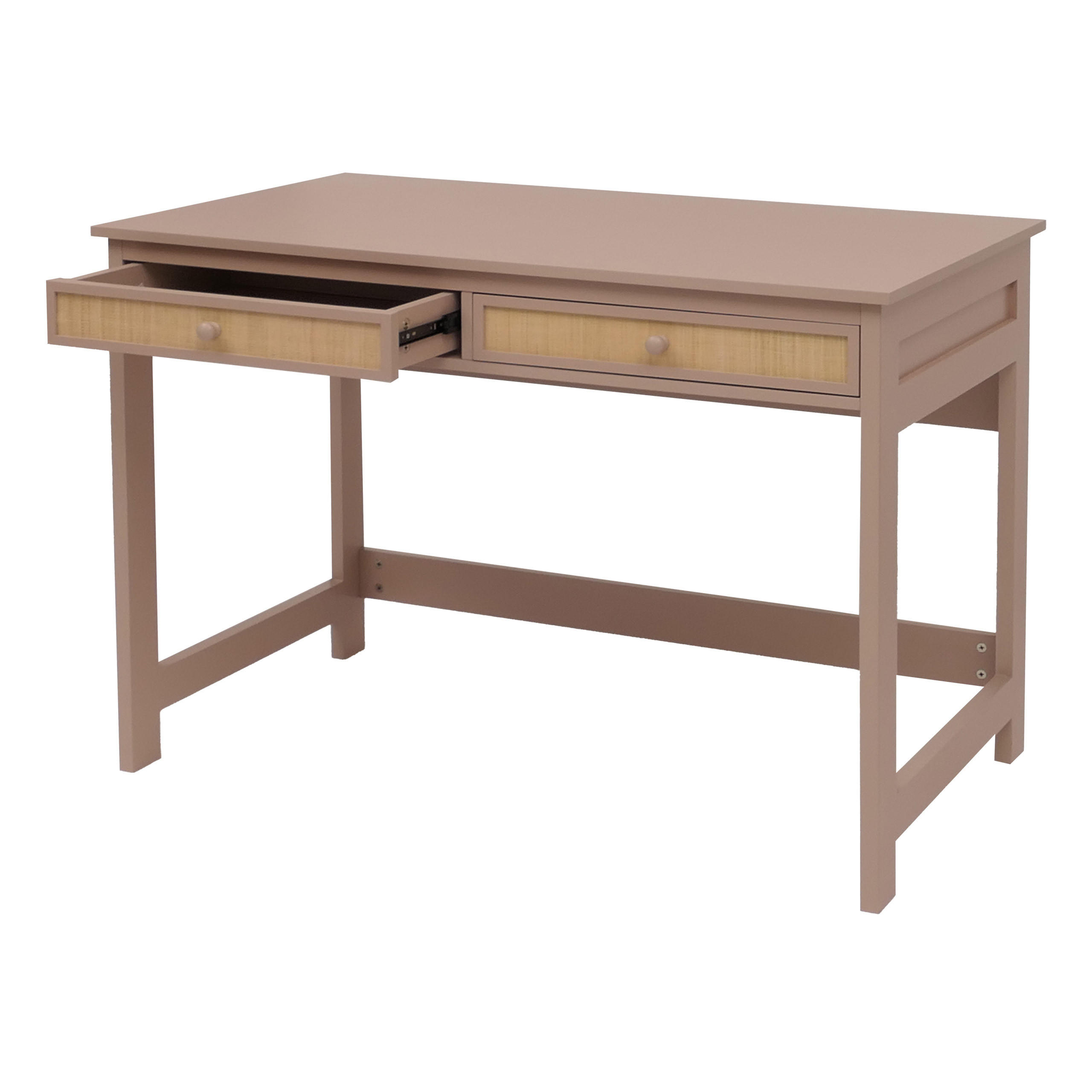 SCHREIBTISCH HxBxT 78x110x60cm Schublade Holz Helltaupe - Taupe, Holz (60/110/78cm) - PROREGAL