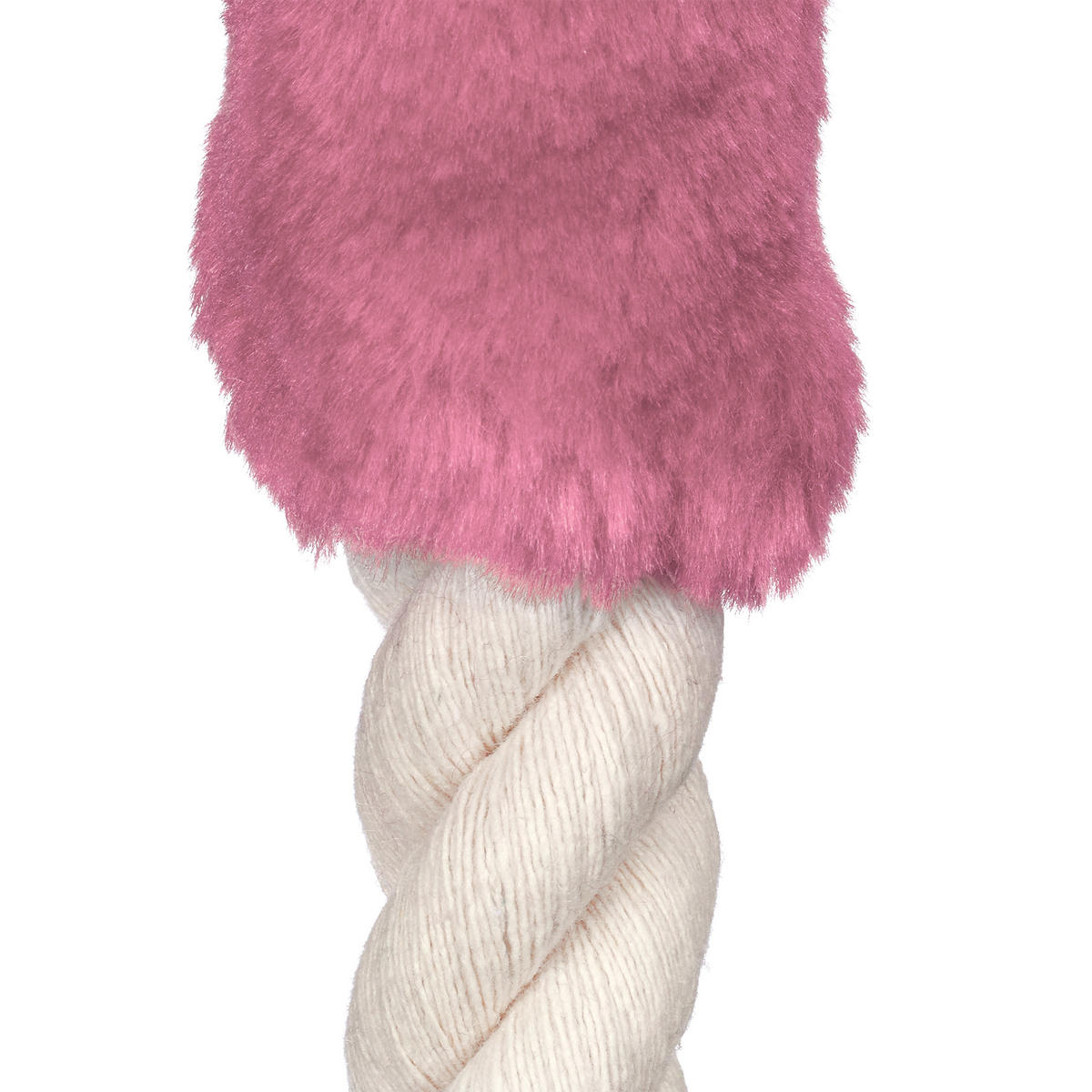 TÜRSTOPPER Creme Rosa 2er-Set Klemmschutz - Creme, Textil (4.5/4.5cm) - Relaxdays