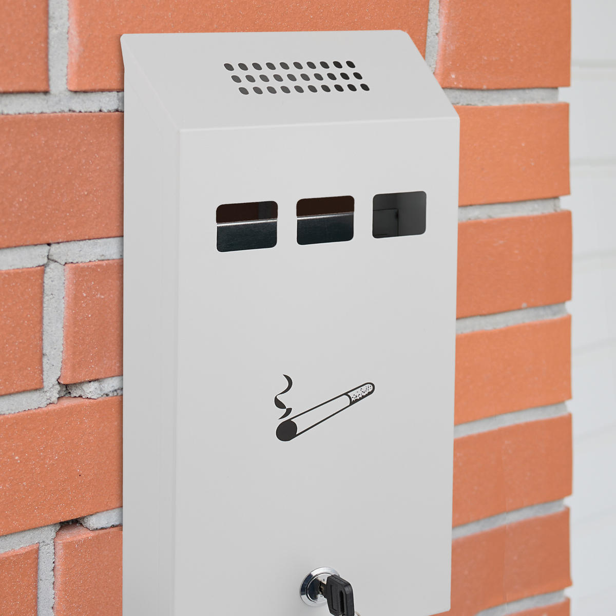 WANDASCHENBECHER - Weiß, Metall (15cm) - Relaxdays