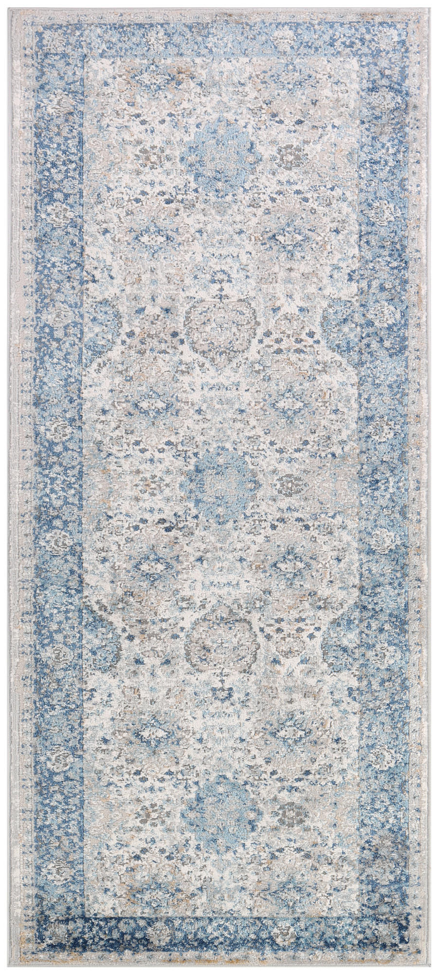 TEPPICHLÄUFER VALLEY hellblau vintage 120/200 cm - Hellblau, Textil (120/200cm) - Tapiso