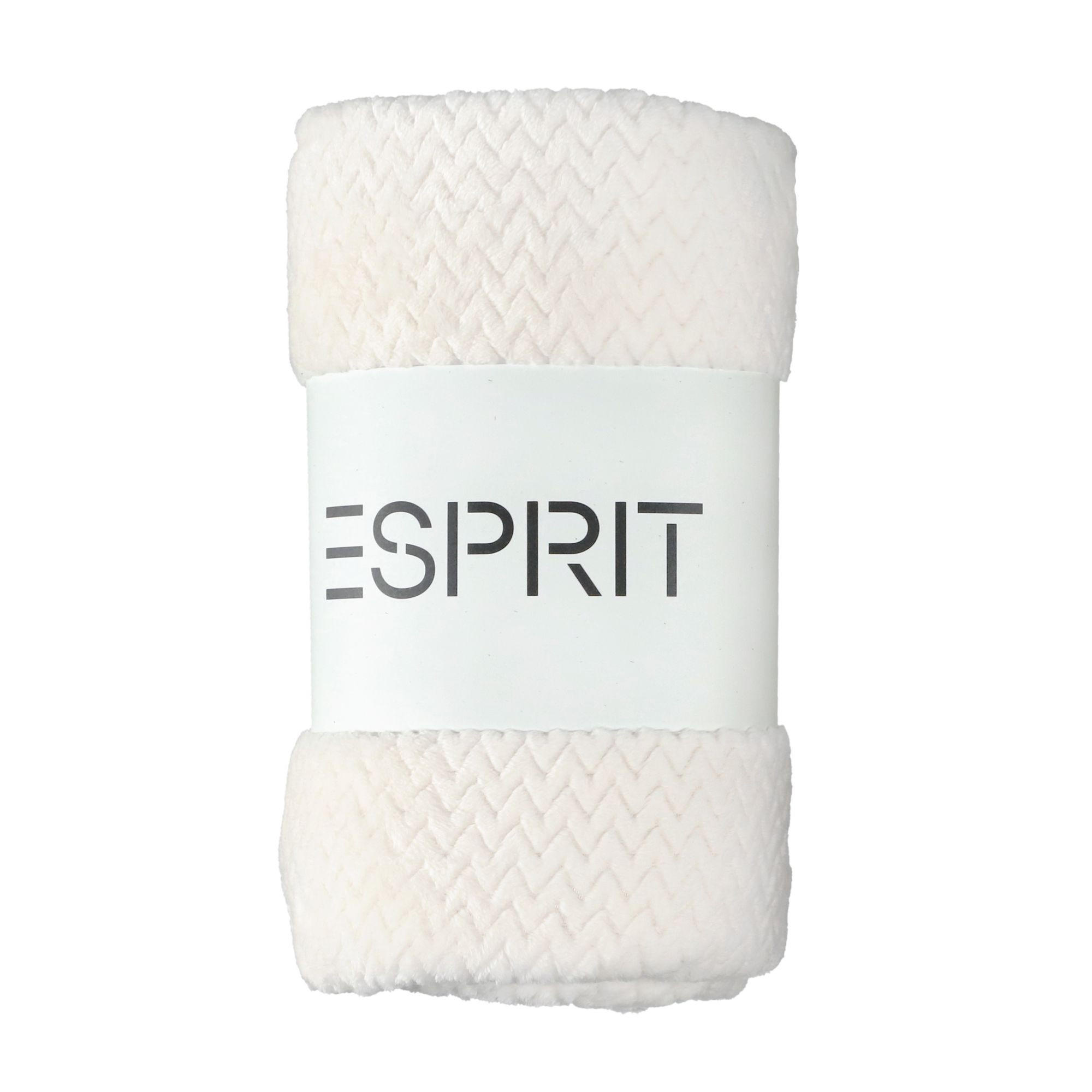 WOHNDECKE MIT DEKOKISSENHÜLLE COMFY-2 - Weiß, Textil (140/190cm) - Esprit