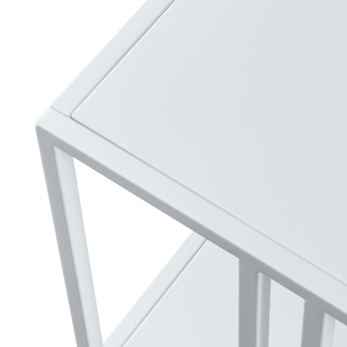 COUCHTISCH Kumlinge 110/55/47 cm - Weiß, Metall (55/110/47cm) - [en.casa]