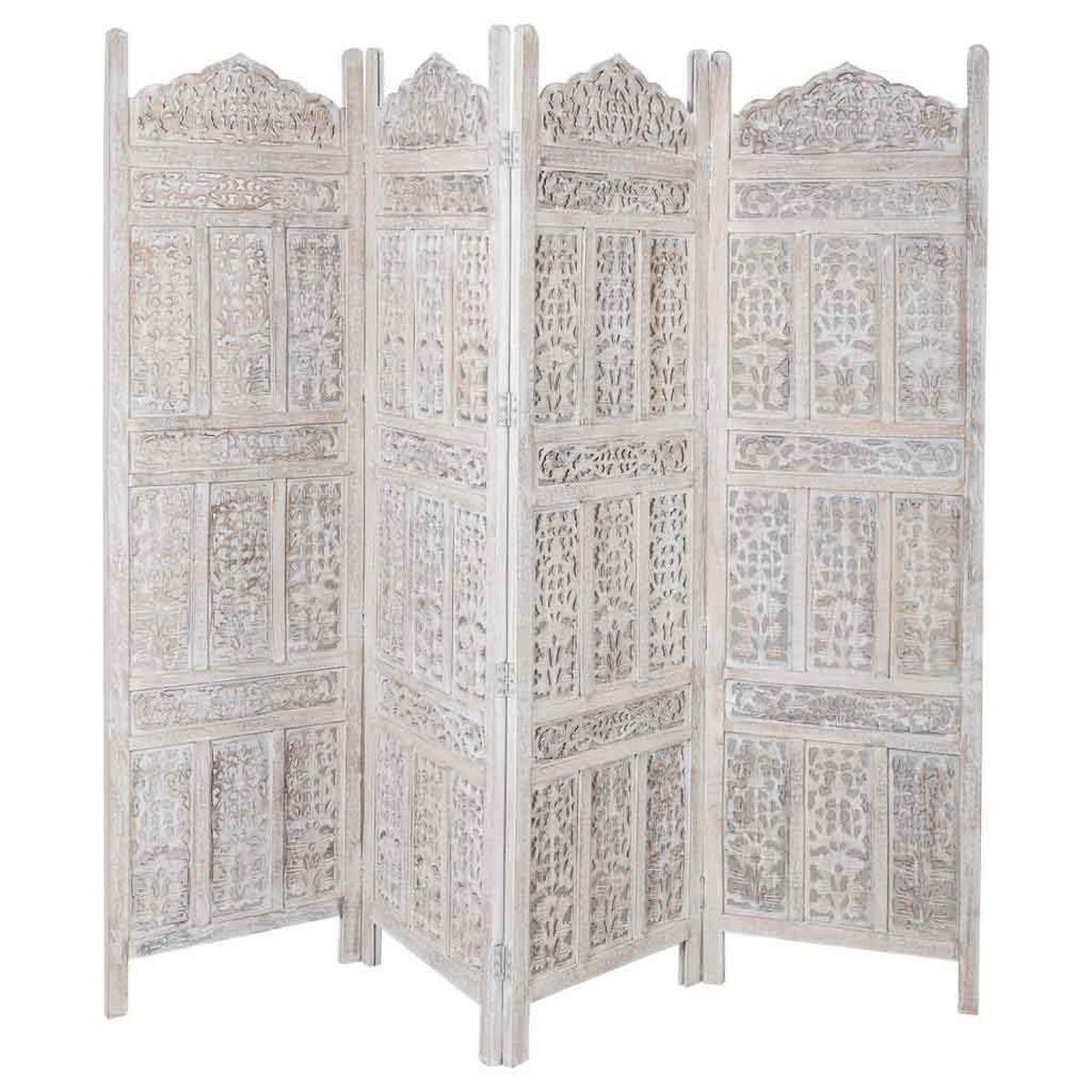 PARAVENT aus Holz, weiß, 3x180cm - Weiß, Holz (50/180/2.5cm) - Wanderlust