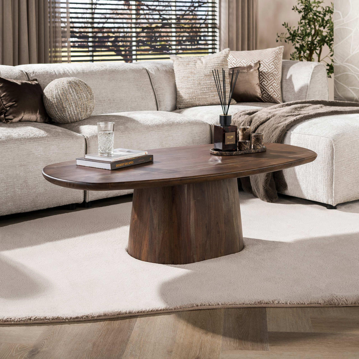 COUCHTISCH Central Braun 70/135/35 cm - Braun, Holz (70/135/35cm) - Hoyz Collection