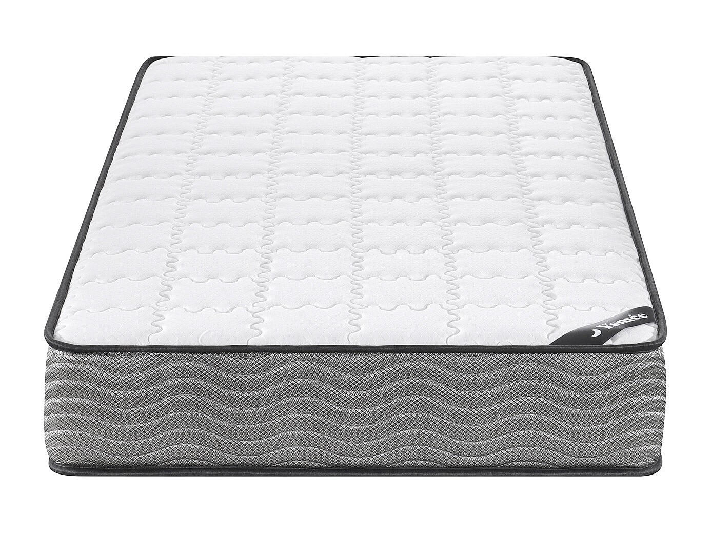 STANDARDMATRATZE - 1 Person - Stoff - Weiß - - Weiß, Textil (90/190cm) - Vente-Unique