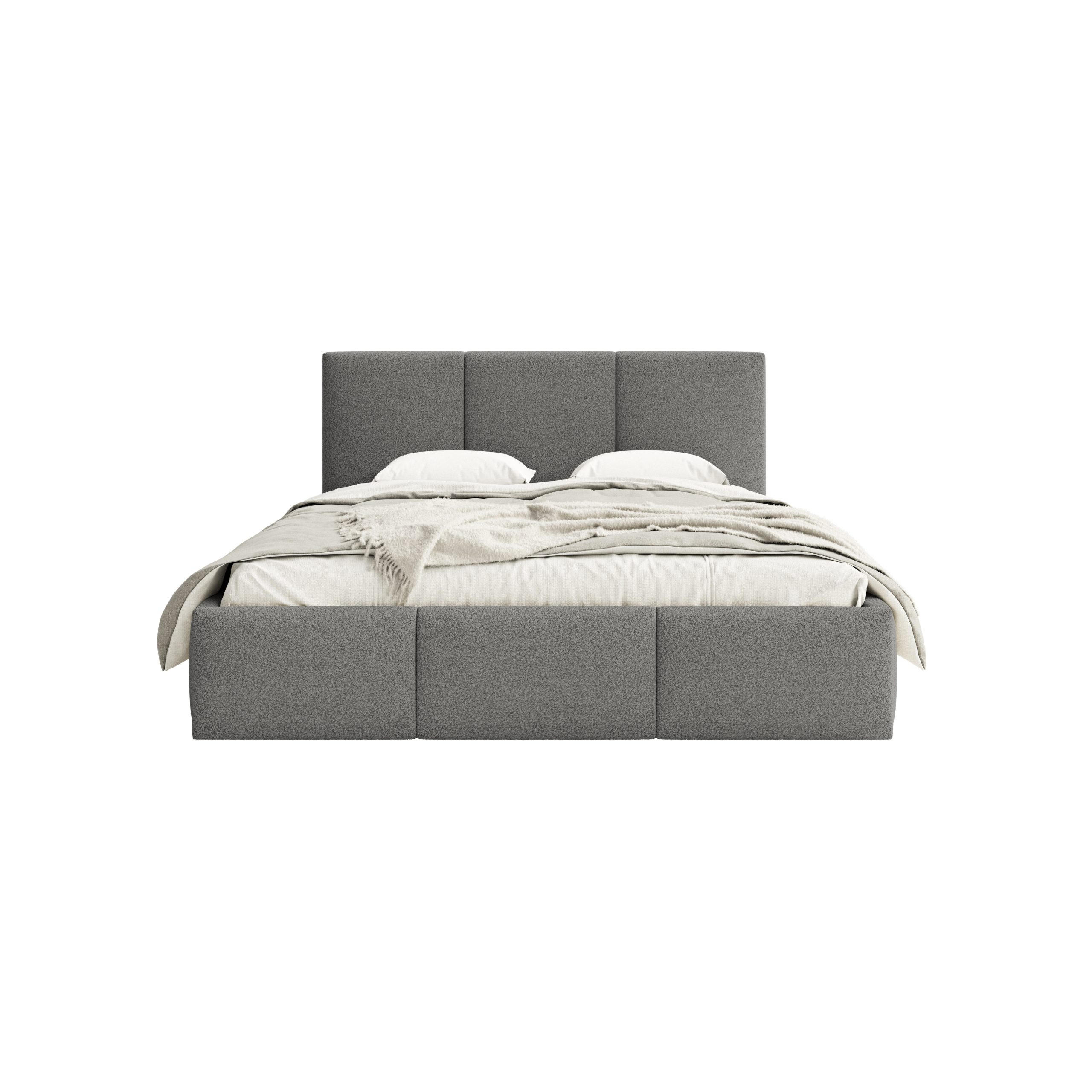POLSTERBETT Fondi Slim 180x200 cm, Anthrazit - Anthrazit, Textil (180/200cm) - Fedve