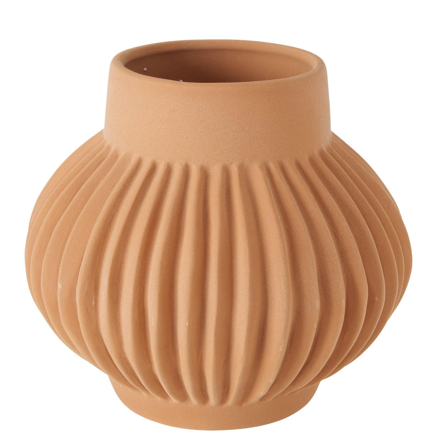 KERAMIKVASE Dekor Altena - Orange, Keramik (16cm) - Boltze Home