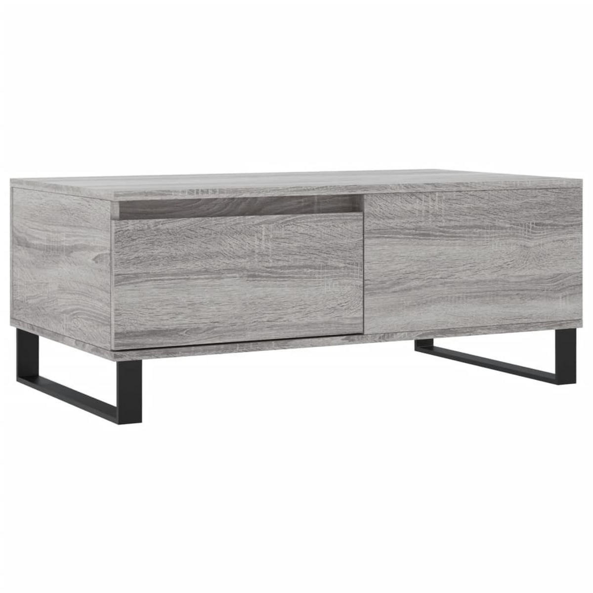 COUCHTISCH Grau Sonoma 90x50x36,5 cm Holzwerkstoff - Grau, Holzwerkstoff (50/90/36.5cm) - furnicato