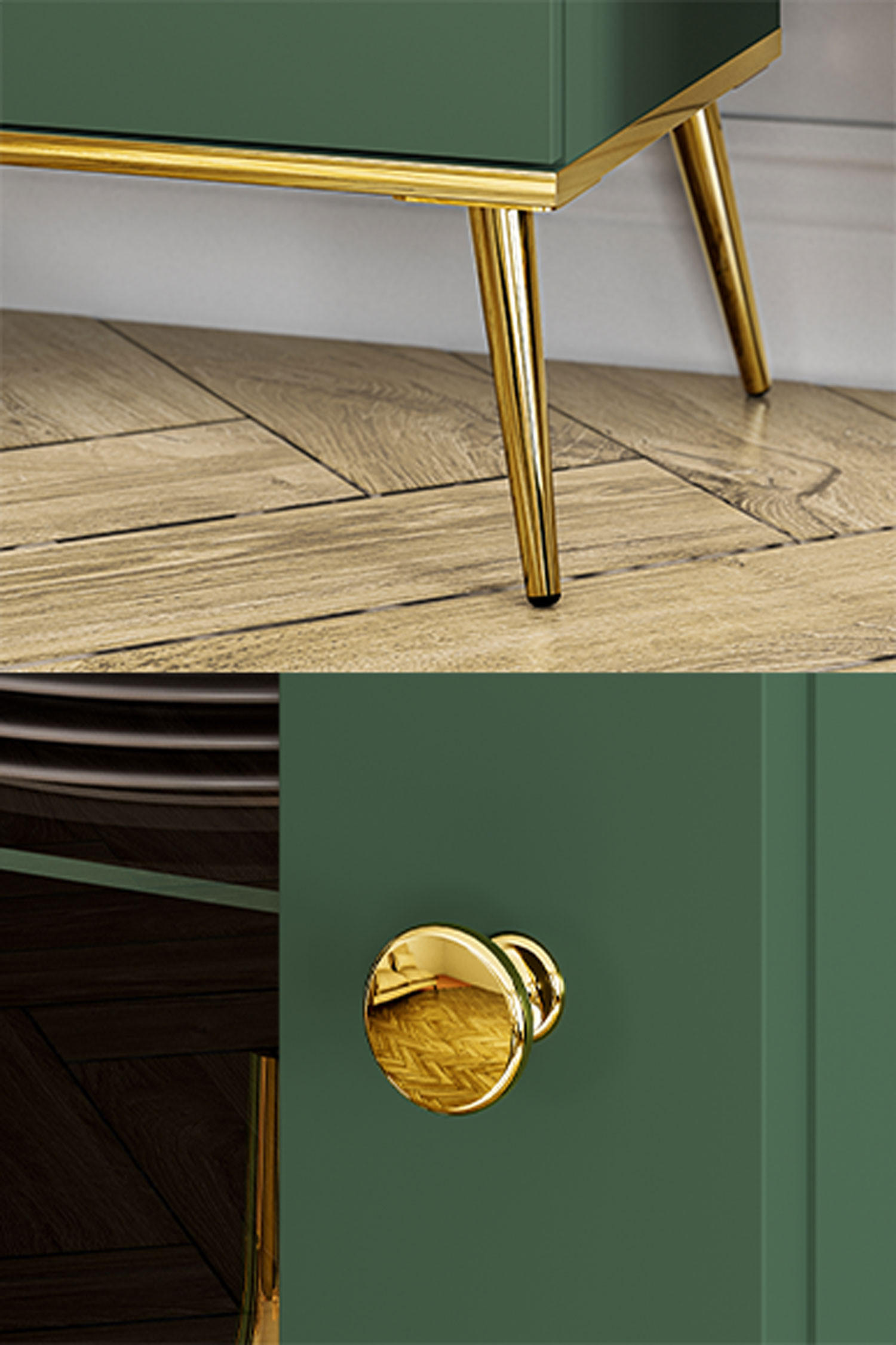 Thumbnail - Feldmann-Wohnen Couchtisch, Grün, Holz, Rechteckig,Rechteckig, 90x42x60 cm, Wohnzimmer, Wohnzimmertische, Couchtische