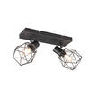 DECKENSTRAHLER 2-flammig Industrial Schwarz, Breite 30cm - Schwarz, Metall (9/30/14cm) - meineWunschleuchte