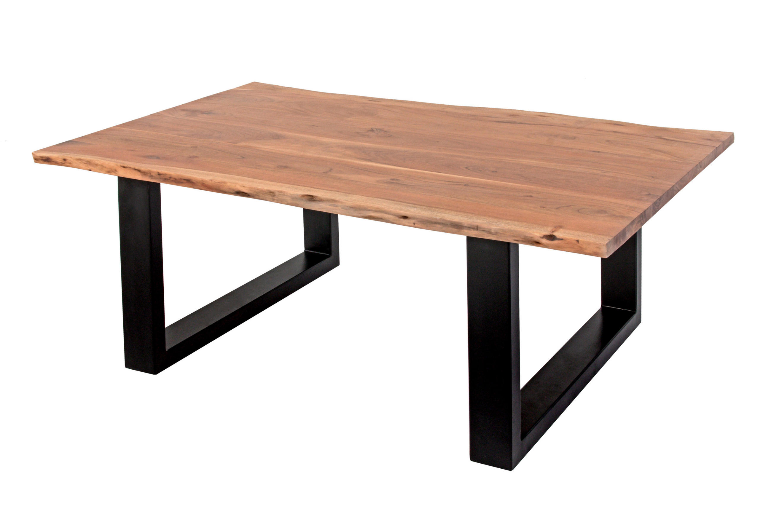 COUCHTISCH INSA - Beige/Schwarz, Holz/Metall (75/140/43cm) - SAM