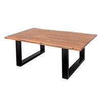 COUCHTISCH INSA - Beige/Schwarz, Holz/Metall (75/140/43cm) - SAM