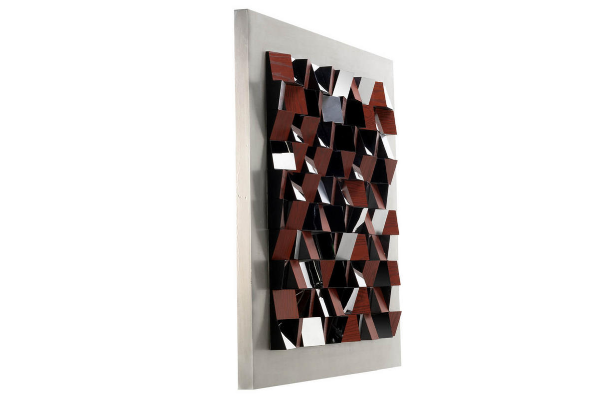 WANDBILD Braun 85/85 cm - Braun, Holz/Kunststoff (5.9/85cm) - KUNSTLOFT