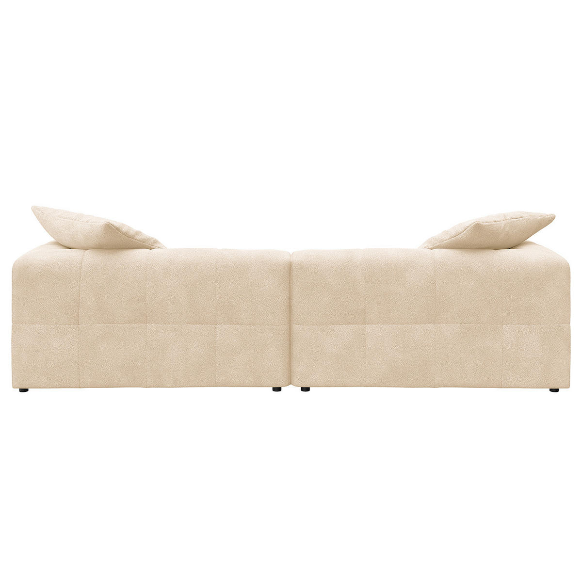 BIGSOFA - Beige/Schwarz, Holz/Kunststoff (272/70/126cm) - home24