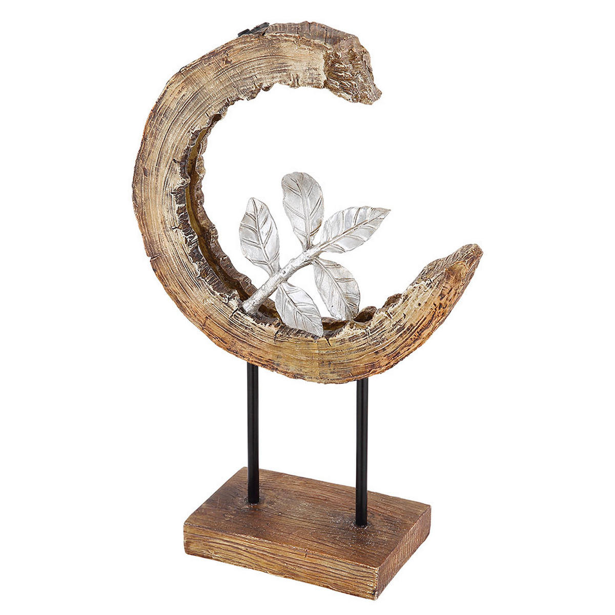 LED AUSSENLEUCHTE Holzoptik Braun - Braun, Metall (24/10/52cm) - Globo Lighting