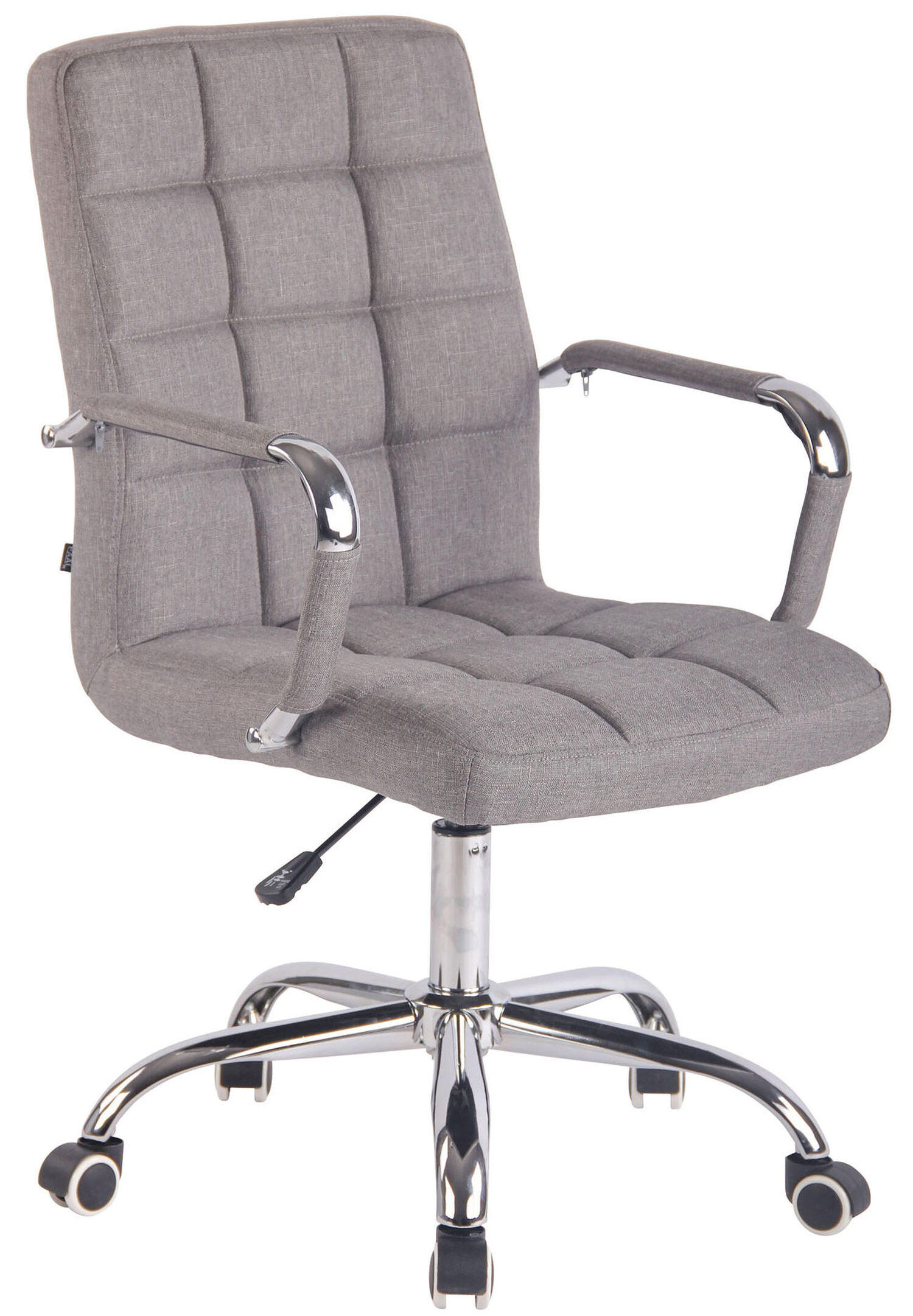 BÜROSTUHL Deal, Stoff Grau - Grau, Textil/Metall (56/104/62cm) - TPFLiving