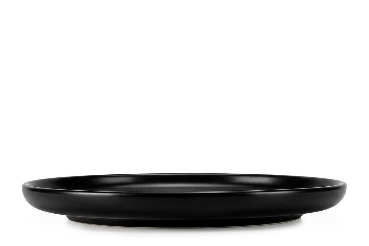 TELLER-SET VICTO 6-tlg Speiseteller, matt schwarz - Schwarz, Keramik (27cm) - KONSIMO®