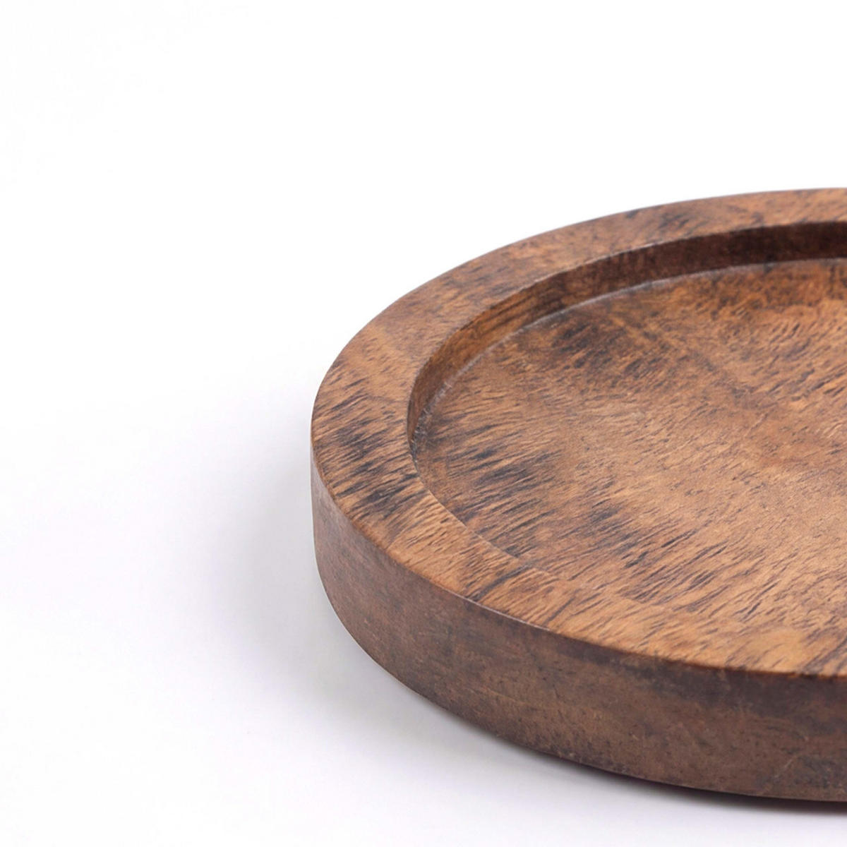 6XUNTERSETZER - Braun, Holz/Metall (11/11cm) - Relaxdays