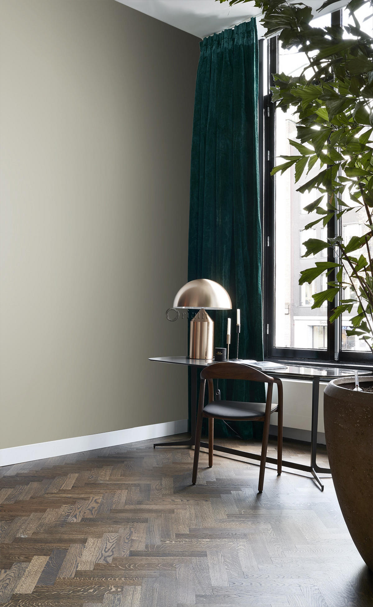 TAPETE Uni 53 cm x 10.05 m - Grau, Papier (53/1000cm) - Origin Wallcoverings