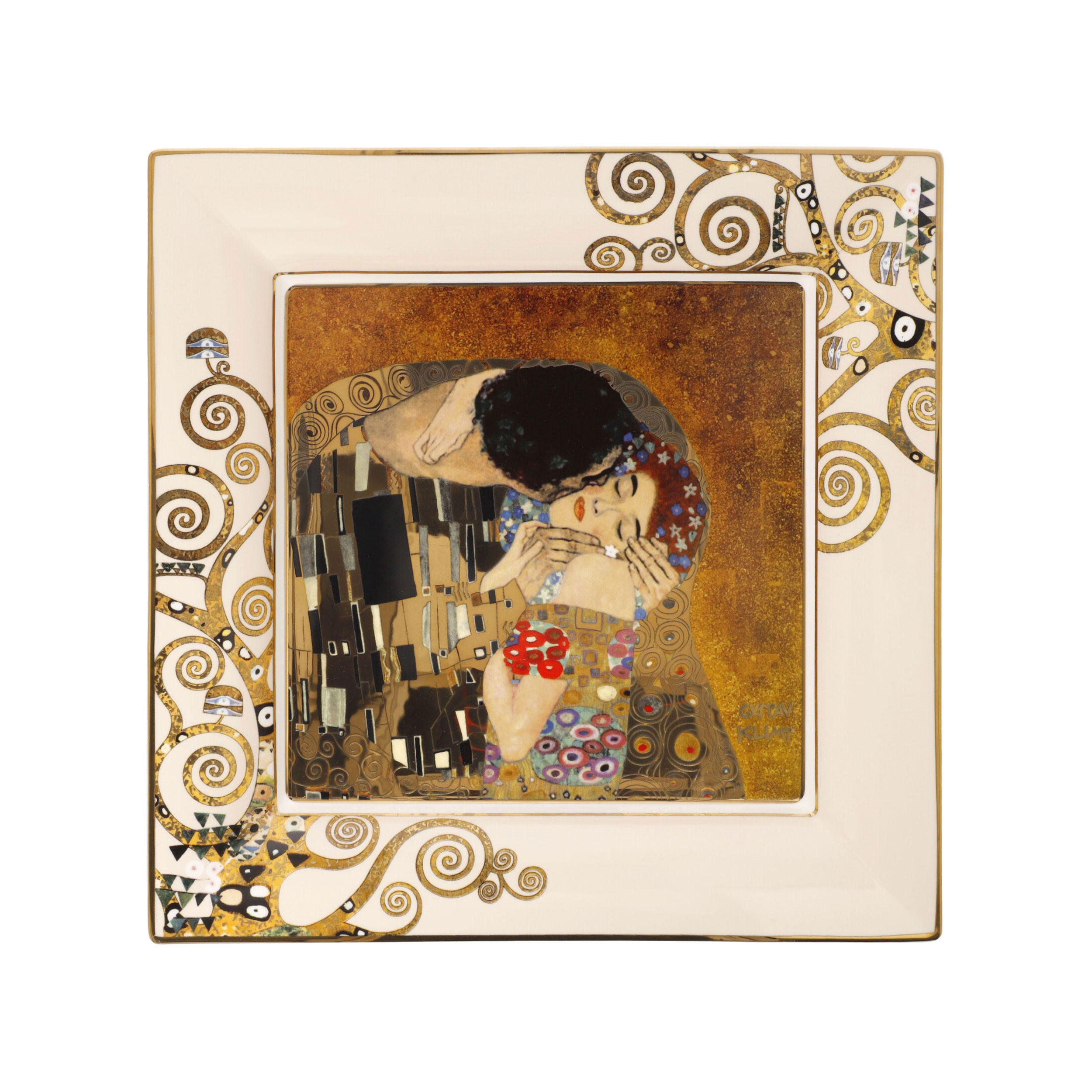 KÜNSTLERSCHALE Gustav Klimt - Der Kuss, New Bone China, Bunt, 30 cm - Multicolor, Keramik (3.5cm) - Goebel