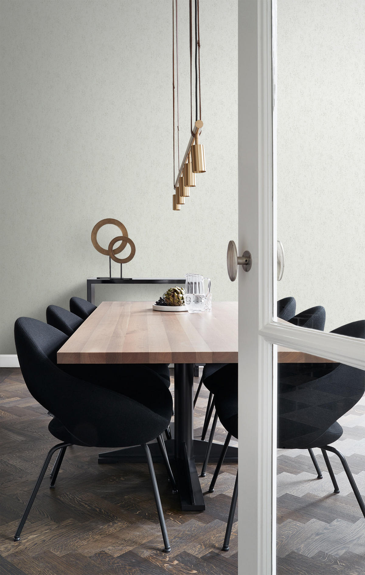 TAPETE Metall-Optik 53 cm x 10.05 m - Grün, Papier (53/1000cm) - Origin Wallcoverings
